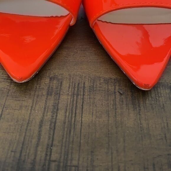 Anne Michelle bright neon orange pumps size 7 - Picture 4 of 7